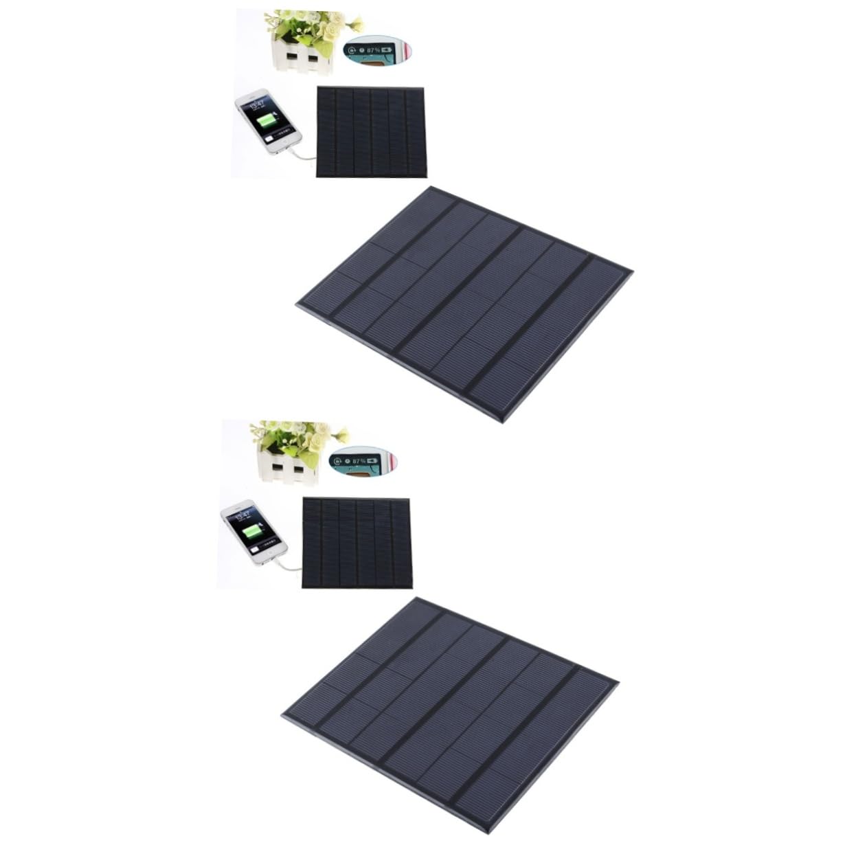 2 Pannelli Ad Alta Efficienza Da 6 V E 3 5 W Caricabatterie Solare Compatto Per Elettronica