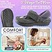 Hello Kitty Sanrio Faux Fur Clogs for Girls, US 10–3, Slip On Shoes, Kuromi Anti Slip House Slippers, Kawaii Gifts for Girls (2/3 US, Grey Kuromi)