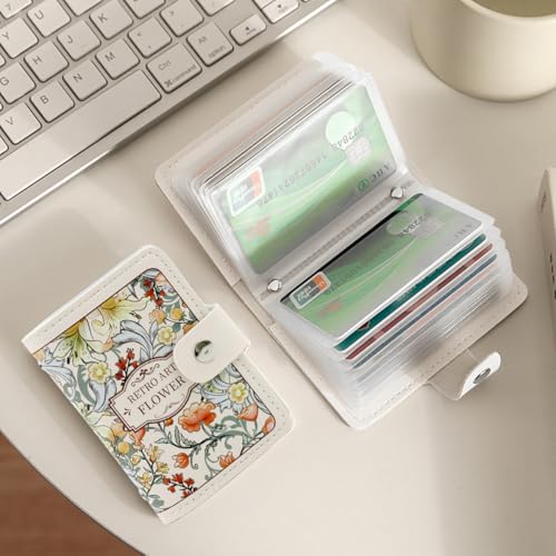 Image of PALAY Facynde Credit Card Holder for Women | Anti-Demagnetization Wallet with Front Pocket, Mini PU Leather Wallets, Credit Card Organiser, Membership Cards