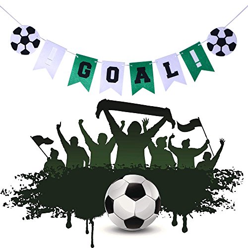Soccer Party Banner Goal Party Banner Sports Party Decorations Festive Soccer Letter Banner Party Supplies #TOP4