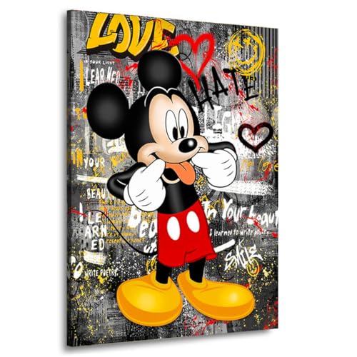 Tableau Mickey Mouse Love And Hate pour exprimer votre style unique