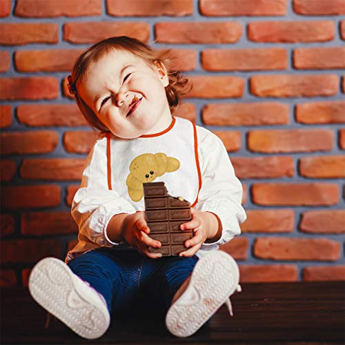 Custom Baby Bibs Burp Cloths Croissant Style B Cotton Baby Items for Baby Girl & Boy White Design Only4