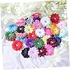 FUNOMOCYA 50 PCS 6cm Handmade Mini Sunflower Daisy Artificial Silk Flowers for DIY Crafts Home Decoration Party Supplies and Floral Arrangements Random Color #5