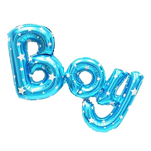 Party&Co. Globo Boy Azul de Mylar Foil 84 cm decoración Fiesta cumpleaños Nacimiento niño