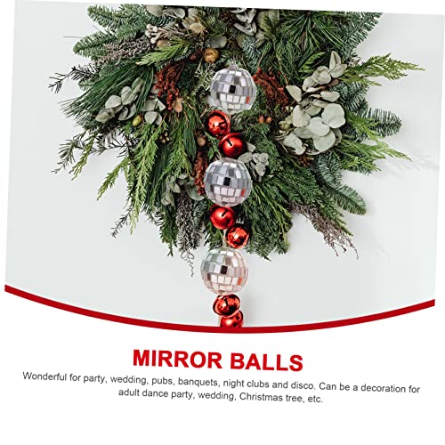 20 Piezas Bolas Espejadas Ornamentales para Decoración de Pasteles, Esferas Reflectantes Colgantes para Bodas, Fiestas y Celebraciones, Material de Vidrio Durable miniatura 2