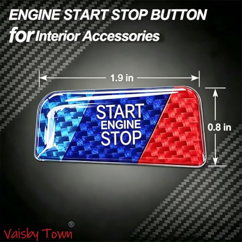 Image of Car Interior Accessories Engine Start Stop Push Button Cover Compatible with BMW X3 5 Series 2025-2026