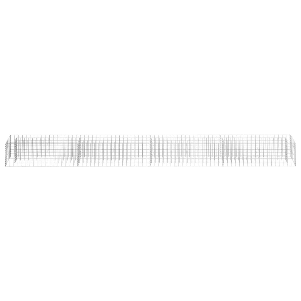 Arriate, Mesa De Cultivo, Huerto Domestico, Cultivo De Plantas Aromaticas, Arriate De Jardín, de gaviones de Acero 360x30x30 cm