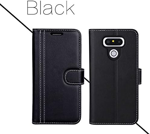 LG G6 Case, ProCase Folio Folding LG G6 Wallet Case with Flip Cover and Stand, Credit Card Slots and Kickstand Protective Case for LG G6 2017 -Black