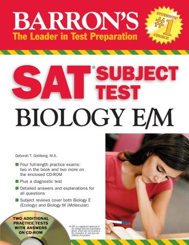 Barron's SAT Subject Test Biology E/M with CD-ROM (BARRON'S HOW TO PREPARE FOR THE SAT II BIOLOGY E/M)