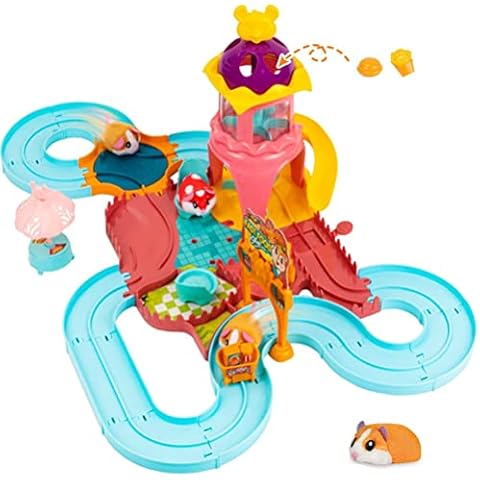 Eeneme Hamster Track Toy Set for Kids, Funny Track Toy for Hamster, Electric Pet Toys with Slide and Tunnel, Suitable for Gifts for 3.4.5.6 Boys and Girls Cover
