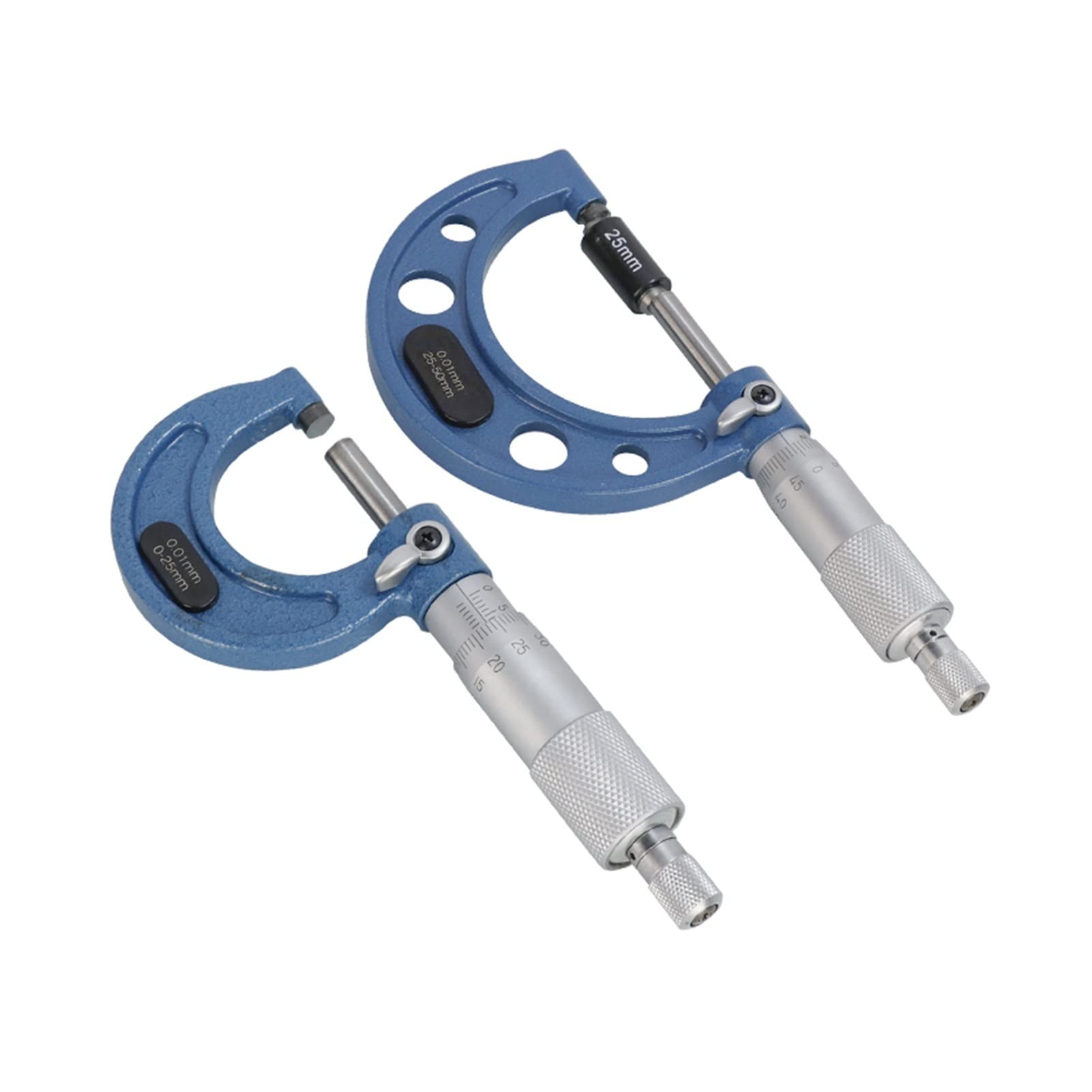 Micrómetro de precisión de 0,01 mm con rodamiento de acero exterior, micrómetro de 0 a 100 mm de diámetro, herramienta de medición de precisión