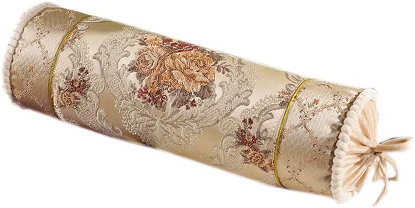 Multifunctional Candy Round Roll Pillow Luxurious Sofa Decorative Throw Pillow Cylinder Cervical Bolster Pillow Long Neck Pillow for Waist, Feet, Legs & Neck Support (Blue, 15×50CM)