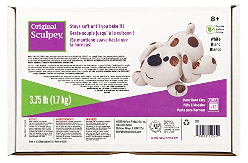 Comparison: Best Mini Oven For Polymer Clay 7 Original Sculpey White, Non Toxic, Polymer clay, Oven Bake Clay, 3.75 pounds great for modeling, sculpting, holiday, DIY and school projects. Great for all skill levels