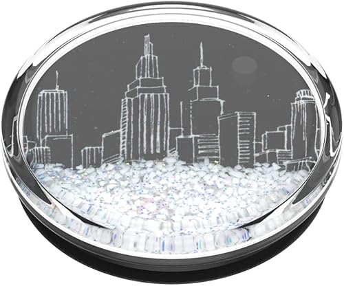 Miniatura 3 de PopSockets Agarre para teléfono con soporte expansible, Tidepool - City Scape