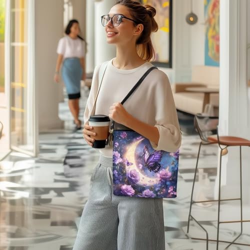 Image of HUGS IDEA Boho Bags for Women Leather Handbag Shoulder Bucket Crossbody Purse