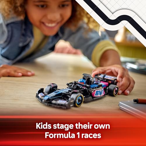 LEGO Speed Champions BWT Alpine F1 Team A524 Race Car Toy with a Collectible Formula 1 Driver Minifigure - Model Kits for 10+ Year Old Boys & Girls or Adult Motorsport Fans 77248 - Image 2