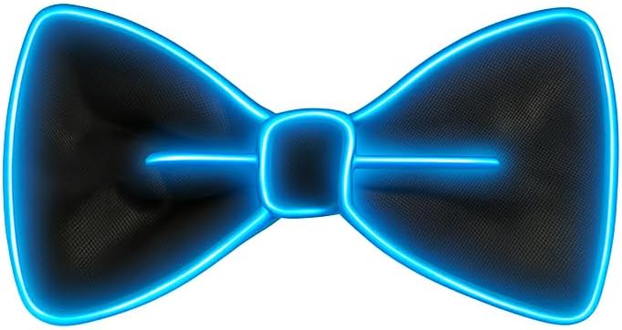 GloFX Light Up Bow Ties – Light-Up Costume Bowtie for Festivals, Cosplay & Rave Outfits – Batteries Not Included