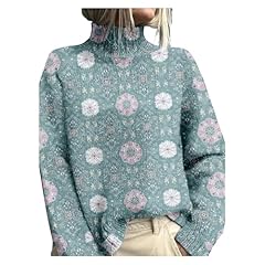 Ethnic Print Loose Pullover Sweaters 12