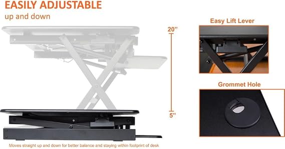 Lorell XL Adjustable Desk Riser