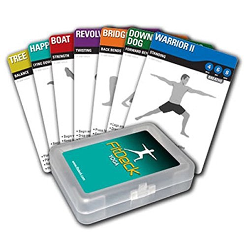 Fitdeck Illustrated Exercise Playing Cards for Guided Workouts, Yoga