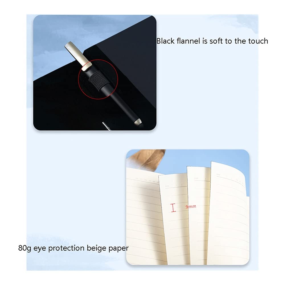 Carnets et journaux Journal/Notebook A5 Journal de Cuir A5 Épaissie Business Notepad Modèle de Tissu Bloc-Notes magnétique pour Bureau Accueil School Business étudiant en Commerce (Color : C)