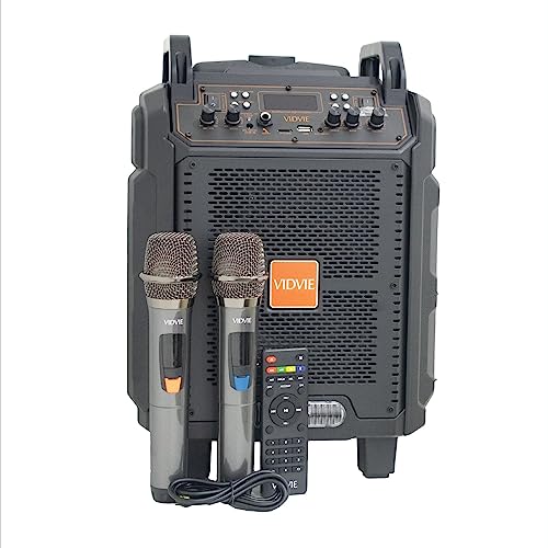 VIDVIE SP916 Trolley Portable Speaker 3-in-1 Design with Dual Microphones, TWS Connectivity and 50 FM Points for Super Sound Optimization