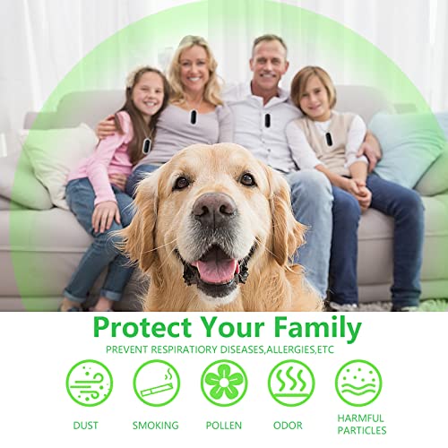 Portable And Personal Air Purifier Necklace, Wearable Negative Ionizer Generator Air Cleaner， Home Travel Ionizer For Adults And Kids #TOP2