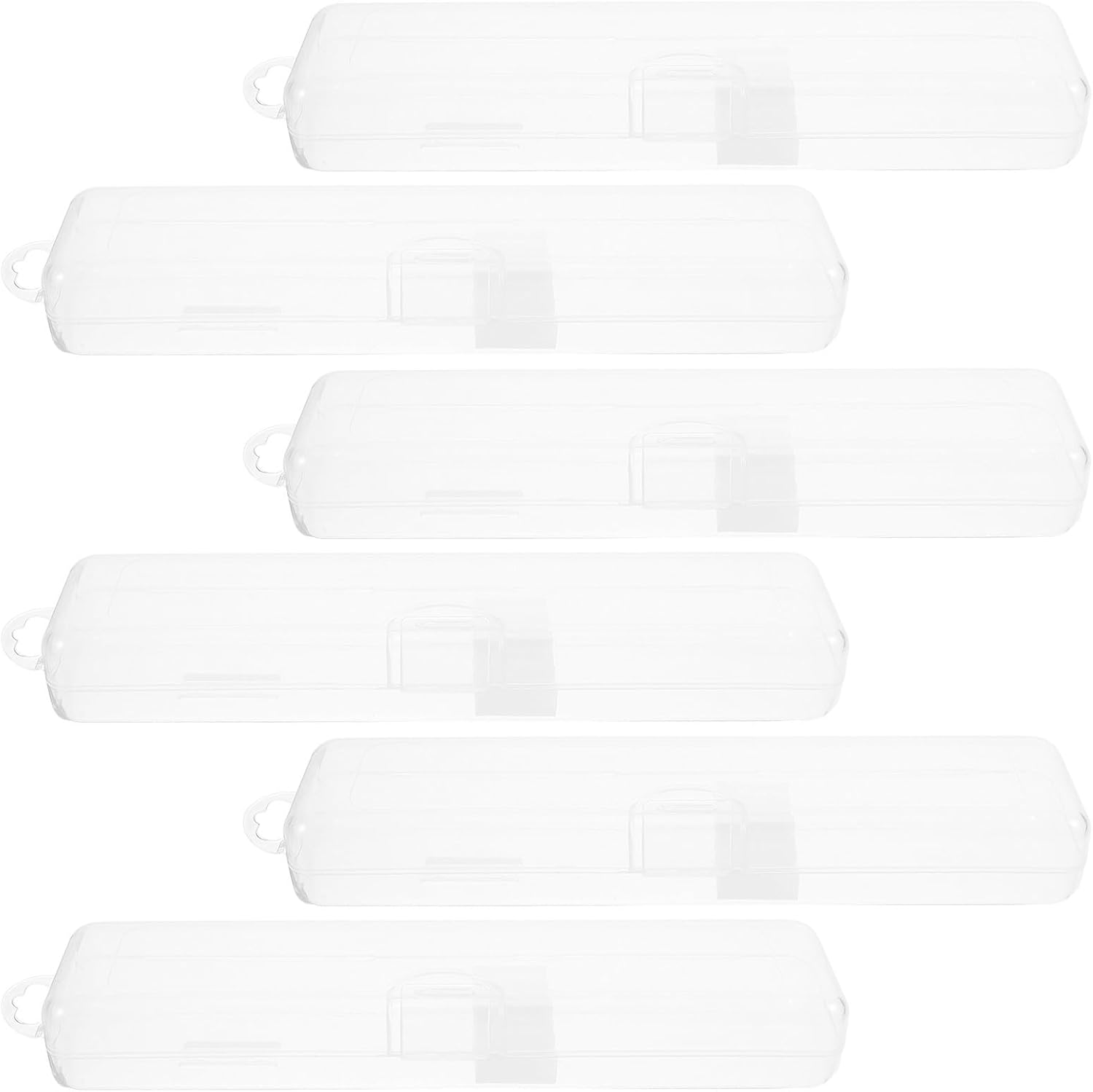 MAGICLULU 6 Sets Straw Storage Box Dustproof Portable PP Organizer