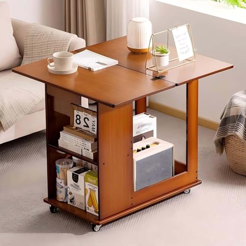 Mesa auxiliar con ruedas para disfrutar de cenas cómodas junto al sofá 2