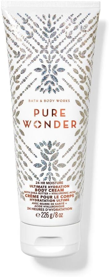 Bath & Body Works Pure Wonder Ultimate Hydration Body Cream Gift Set For Women, 8 Fl Oz (Pure Wonder)