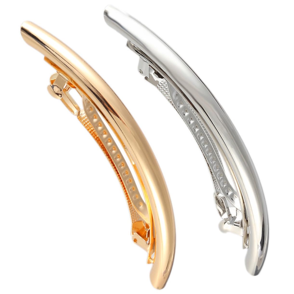 Healeved 10piezas Barrettes De Metal Doradas Para Mujeres Clips De Pelo Franceses Accesorios Elegantes Para Peinados Para Trabajo y Ocasiones Especiales