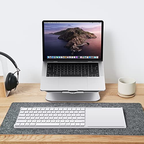 Image of Stand Compatible with Apple Magic Keyboard (MLA22LL /A, MK2A3LL /A, MK293LL /A, MJ2R2LL /A, MK2D3AM /A) and Apple Magic Trackpad: Left /Right Handed Use, Wireless, Tabletop, Integrated, 1 Count