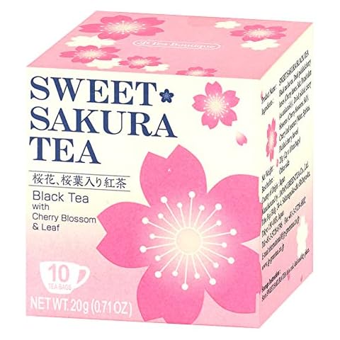 Tea Boutique Sweet Sakura Black Tea with Cherry Blossom Cover
