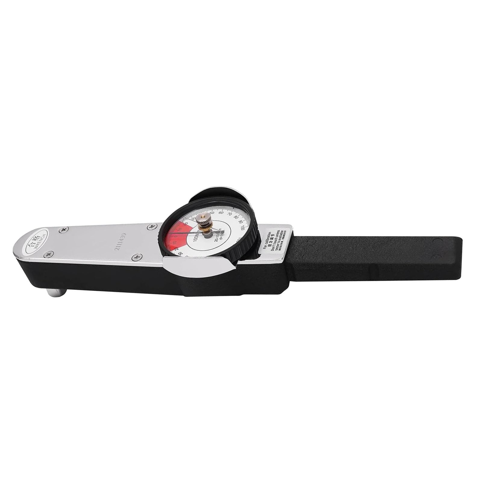 Tsophreniq 100N Dialled Indicators Torques Wrench With Double Color Indicators And Replaceable Socket Compatibility For Industrial Use Torques Wrench Accuracy