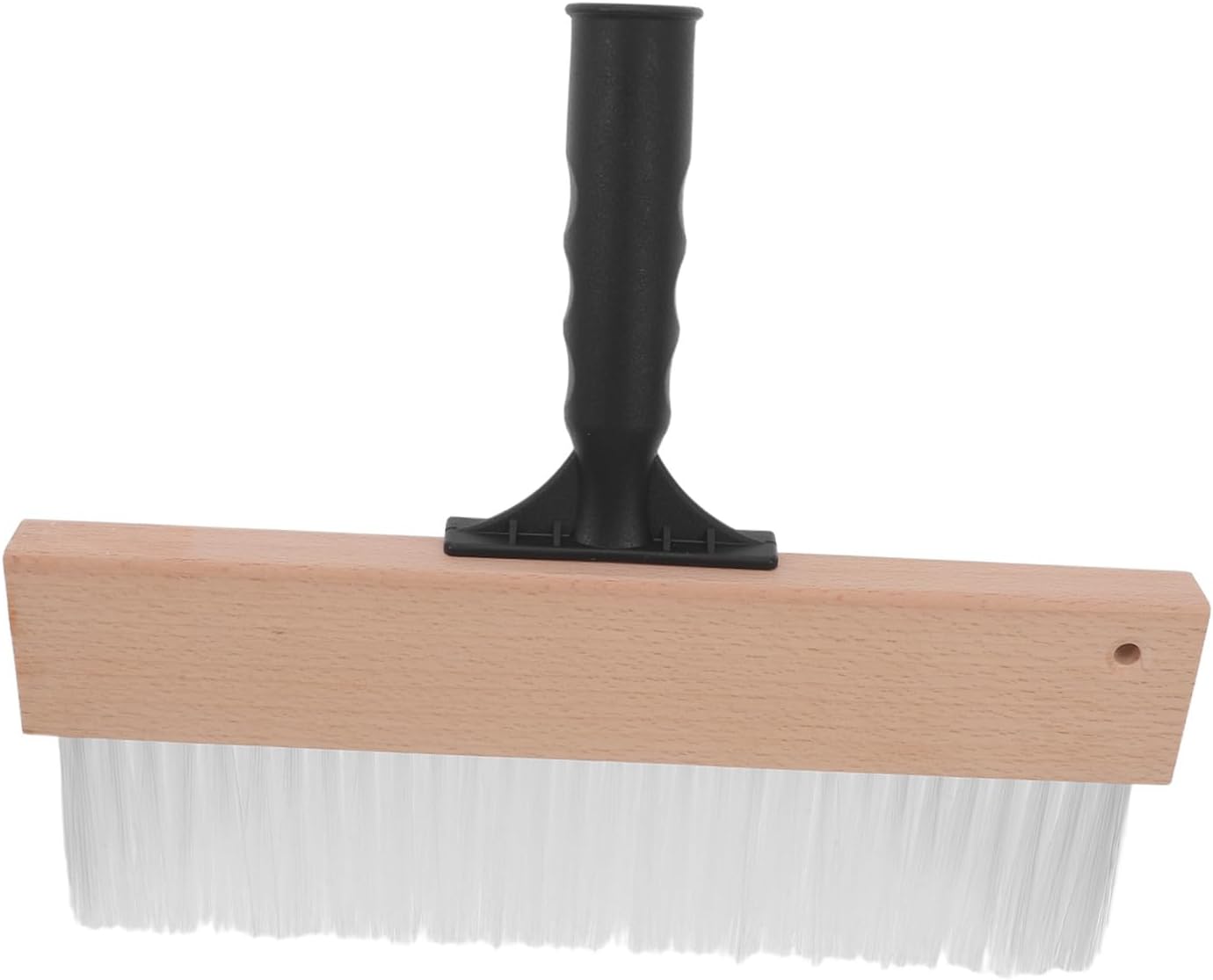 POPETPOP Angled Wood Handle Craft Paint Brush for Texture Painting and Maintaining Shape, Flat Paddle Slanted Tip Brush for Craft Painting and Professional Use on Walls
