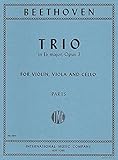 International Music Company No. 1184: Beethoven; Trio in E Flat Major - Opus 3 for Violin, Viola and Cello