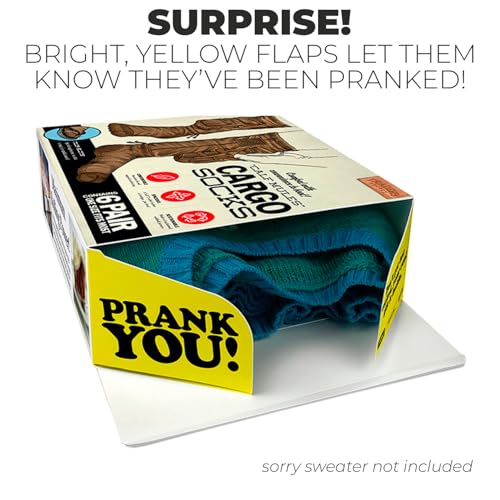 Prank-O Bathe & Brew Prank Gift Box – Fake Coffee Maker Gag Gift for Men, White Elephant, Birthdays & Coworkers, Shark Tank (Empty Box)