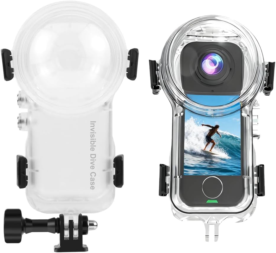 Invisible Dive Case for Insta360 X4 Air,50M/164FT Underwater Waterproof Diving Housing Protective Shell with Bracket for Insta 360 X4 Air Camera Accessories (Not Compatible with Insta360 X4)