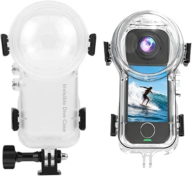 Invisible Dive Case for Insta360 X4 Air,50M/164FT Underwater Waterproof Diving Housing Protective Shell with Bracket for Insta 360 X4 Air Camera Accessories Not Compatible with Insta360 X4
