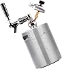 Miniature Portable Stainless Steel Draft Dispenser Compact Kegs Systems Draft Tap Easy Clean Home Brewing Home Brewing Equipment