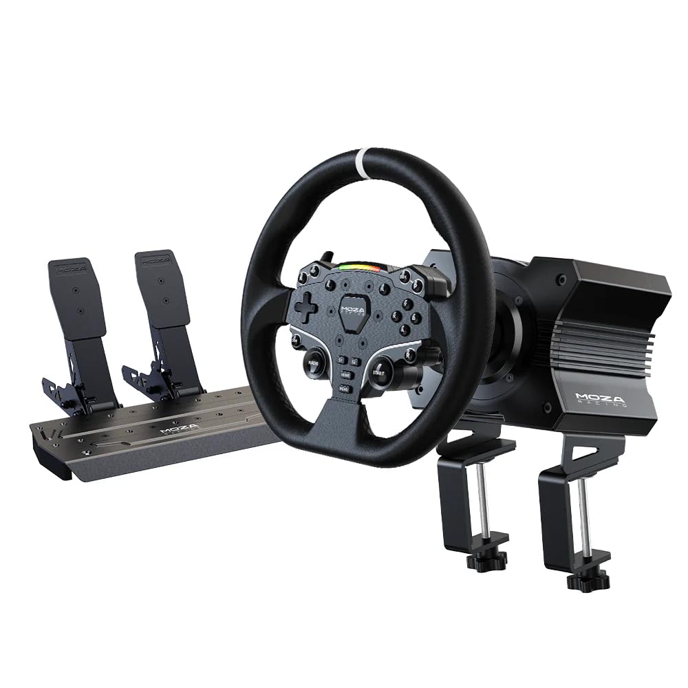 MOZA RACING R5 Bundle – Advanced Racing Simulator Bundle for Realistic ...