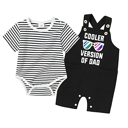 Image of YALLET Baby Boy Clothes Infant Boy Summer Outfits 3 6 12 18 Months Romper+Bib Suspender Shorts Bodysuit Overalls Set