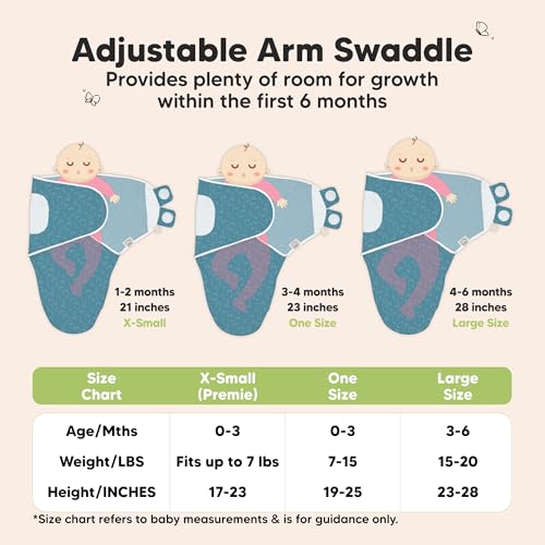 Image of 3-Pack Organic Baby Swaddle Sleep Sacks - Swaddles for Newborns, Infant 0-3 Months, Baby Girls, Boys, Soft & Snug Newborn Sleep Sack, Nursery Swaddling Blankets (Galaxy, OS)