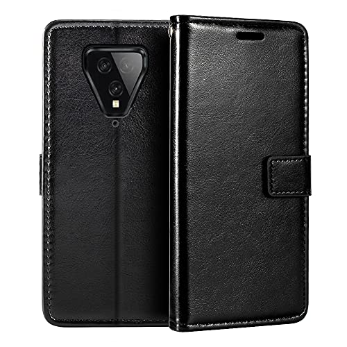PU Leather Phone Wallet Case Compatible with Blackview BL5000, Magnetic Flip Cover with Card Slots, Full Protection and Stand Function