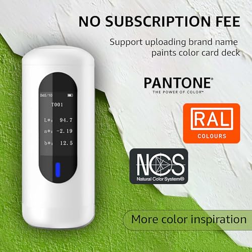Mini 4 Colorimeter Paint Color Matching Tool RGB HEX Color Reader Snap Match Pro Color Meter Digital Colors Values