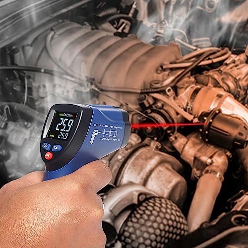 Image of BEETECH Industrial Infrared Thermometer -50C TO 580C with circular laser technology, emissivity adjustable, multicolor display, fast response and backlight LCD display