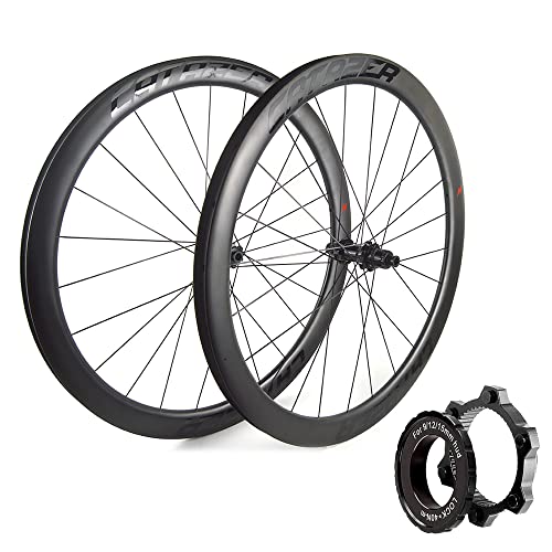 Catazer Gravel Wheels T800 Lightweight Carbon Fiber 700C Road Disc Brake Wheelset 45X28Mmtubeles Ratchet Hub Xdr 12X100Mm 12X142Mm 6 Bolts #TOP30