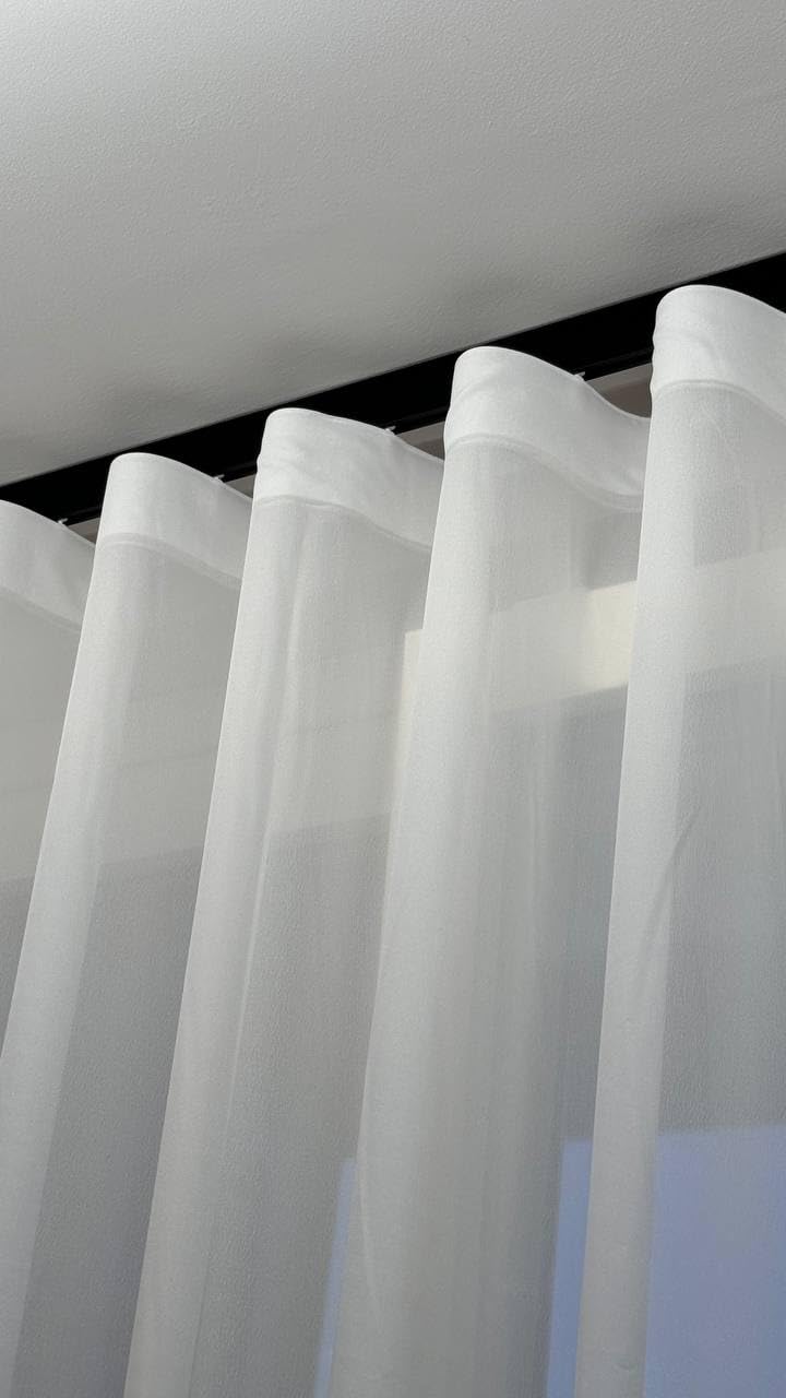 Binaro Per Tende In Alluminio | Montaggio A Soffitto Per Onde Costanti | Fino A 350 Cm - Colore Nero Opaco - Foto 6