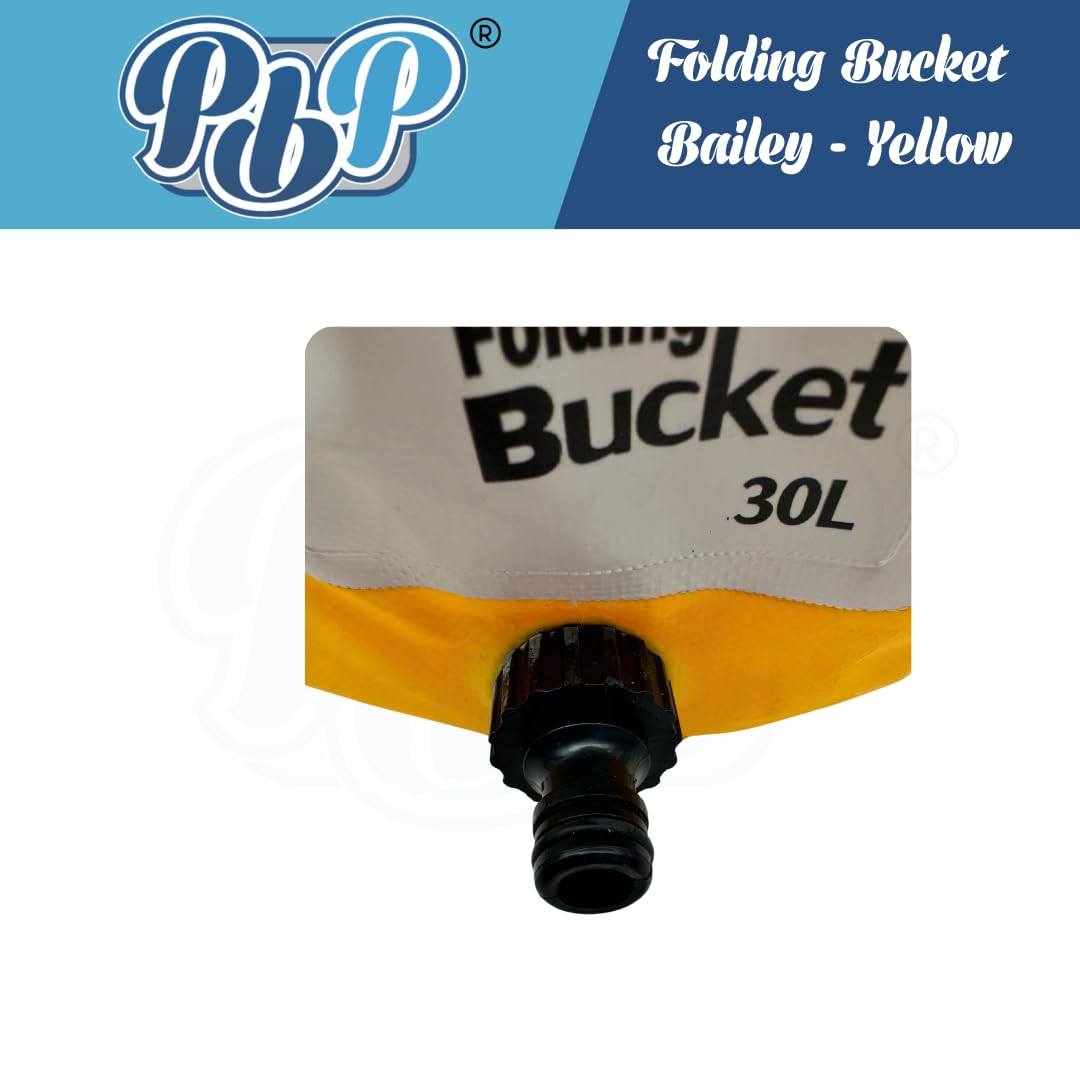 PBP Beaplumber Handy Folding Products - Cubo plegable (30 L, color amarillo)