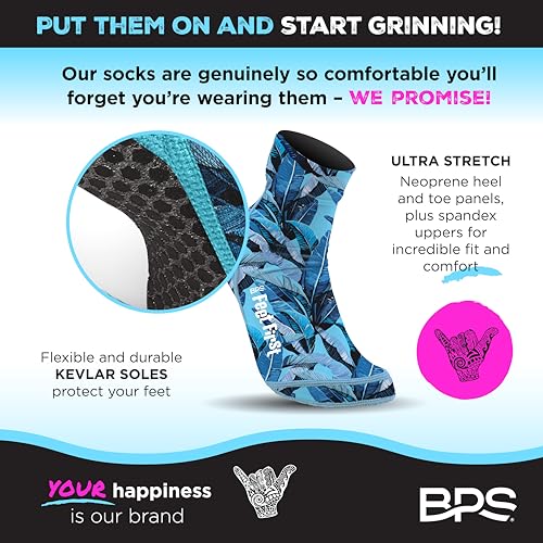 BPS 'Feet First' Beach Volleyball Socks Ultra Flexible Sand Soccer Socks Quick Dry Aqua Sock with Kevlar Soles3